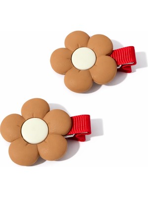 Seabubbles Papatyalı Kız Çocuk Toka Set 2li