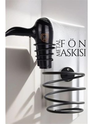 Bilfold Bx Metal Fön Askısı Siyah