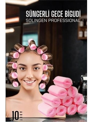 Bilfold Bx Süngerli Gece Bigudisi 3 cm 10 Adet Solingen Professional