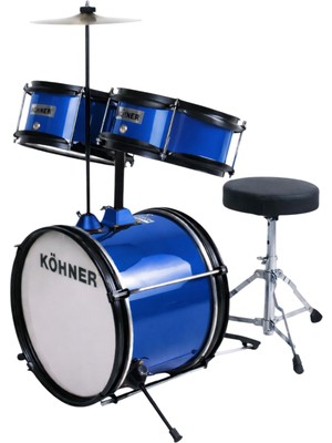 Köhner CD-02 Akustik Çocuk Bateri Seti (Tabure Dahil)