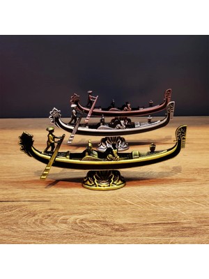 Bilfold Metal Dekoratif Venedik Kayık