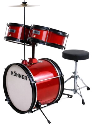 Köhner CD-02 Akustik Çocuk Bateri Seti (Tabure Dahil)
