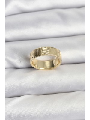Bilfold Gold Renk Model Kadın Yüzük
