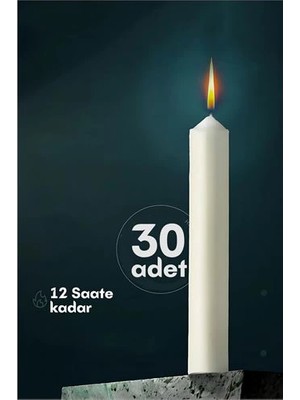 Bilfold Bx Klasik Mum 30 Adet - Kokusuz Mum