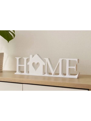 Shhobi Home Yazılı Dekoratif Biblo ve Masaüstü Dekor - Modern Home Yazılı Dekor Masa Dekor (Plastik)