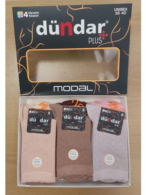 Dündar Kadın Modal Çorap 12'li Karışık Renkli