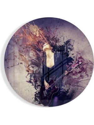 Petmudo AVM Gitar Ruhu Cam Tablo | Hediyelik, Dekoratif, Ofis, Mutfak