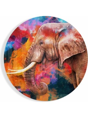 Petmudo AVM Fil Kuşağı Cam Tablo | Hediyelik, Dekoratif, Ofis, Mutfak