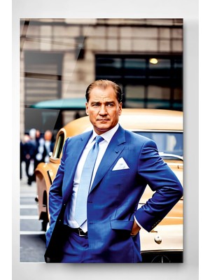 Petmudo AVM Atatürk Portresi - Yapay Zeka Tasarımlı Cam Tablo, Dekoratif Cam Tablo