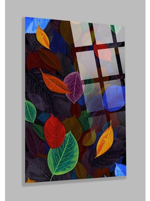 Petmudo AVM Sonbahar Çok Renkli Yaprak Görseli Ev, Ofis, Hediyesi