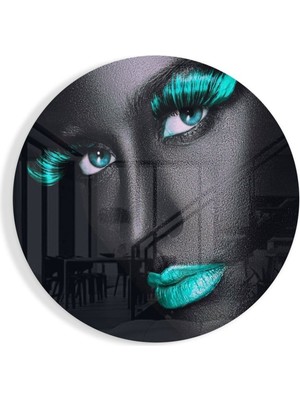 Petmudo AVM Renkli Gözler Cam Tablo | Hediyelik, Dekoratif, Ofis, Mutfak