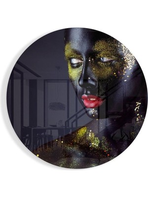 Petmudo AVM Kadın Cam Tablo NO:1098 | Hediyelik, Dekoratif, Ofis, Mutfak