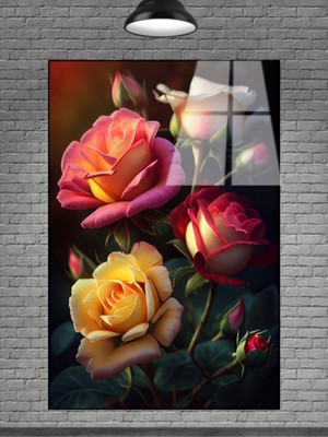 Petmudo AVM Çiçek Cam Tablo Sevilen Seriler