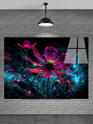 Petmudo AVM Sevilen Seri Çiçek Cam Tablo Ev Dekorasyon,balkon Dekorasyonu,dekoratif,duvar Tablo,mutfaktabl