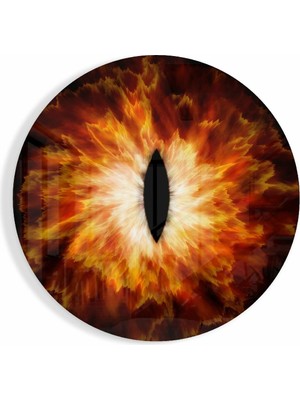 Petmudo AVM Ateş Gözü Cam Tablo | Hediyelik, Dekoratif, Ofis, Mutfak