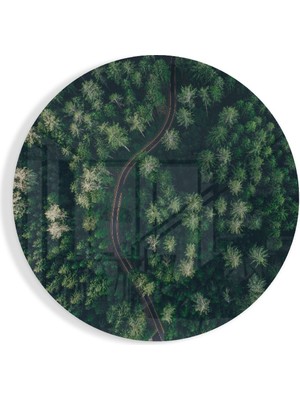 Petmudo AVM Yeşil Orman Cam Tablo | Hediyelik, Dekoratif, Ofis, Mutfak