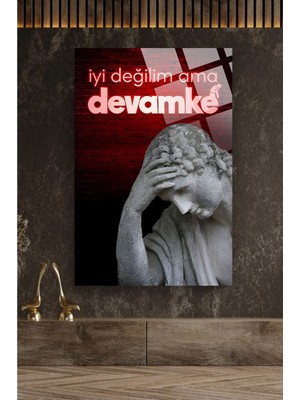 Petmudo AVM Devamke Büst 4mm Lüks Kırılmaz Temperli Yüksek Çözünürlüklü Cam Tablo