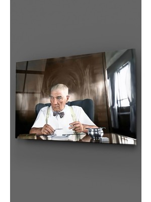 Petmudo AVM Atatürk Yağlı Boya Cam Tablo