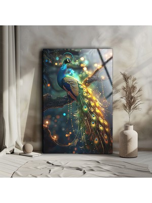 Petmudo AVM Tavuz Kuşu Cam Tablo , Estetik Duvar Dekoru , Modern Duvar Tablosu , Temperli Cam Duvar Tablosu