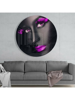 Petmudo AVM Renkli Gözler Cam Tablo | Hediyelik, Dekoratif, Ofis, Mutfak