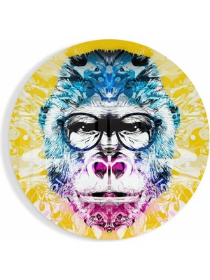 Petmudo AVM Filozof Goril Cam Tablo | Hediyelik, Dekoratif, Ofis, Mutfak