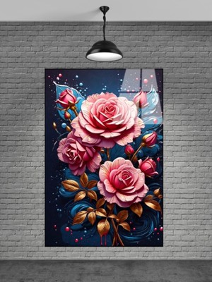 Petmudo AVM Çiçek Cam Tablo Sevilen Seriler