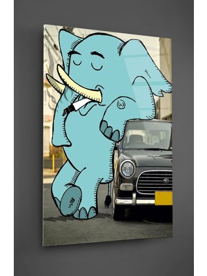 Petmudo AVM Fil ve Araba Cam Tablo