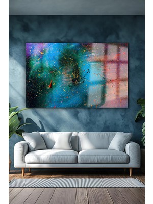 Petmudo AVM Boya Fırçaları Salon Için Yatay Tablo Cam Tablo Kırılmaz Lüks Cam Tablo Ev Hediyesi