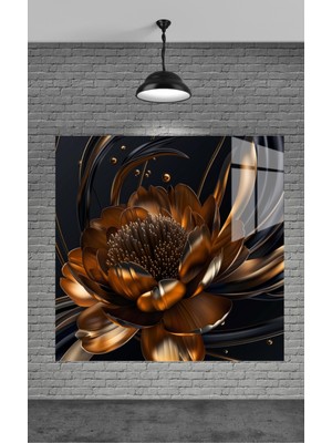 Petmudo AVM Gold Renkli Çiçekler Ev Dekorasyon,balkon Dekorasyonu,dekoratif,duvar Tablo,mutfak Tablo