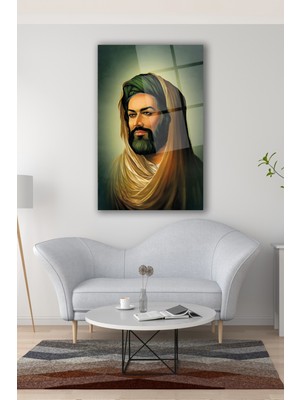 Petmudo AVM Hz. Ali Cam Tablo Dini Islami Ev Ofis Salon Dekorasyonu Büyük Tablo Dekor