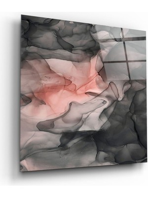 Petmudo AVM Soyut Cam Tablo NO:5081 | Hediyelik, Dekoratif, Ofis, Mutfak