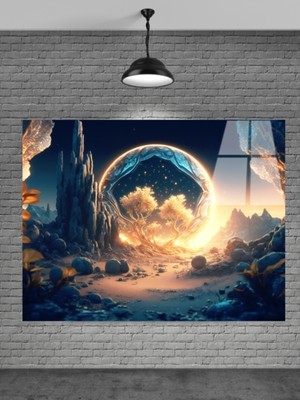 Petmudo AVM 3 Boyutlu Manzara Cam Tablıo