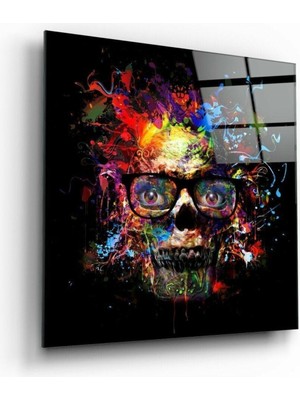 Petmudo AVM Renkli Kurukafa Cam Tablo | Hediyelik, Dekoratif, Ofis, Mutfak