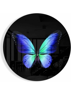 Petmudo AVM Kelebek Cam Tablo NO:1013 | Hediyelik, Dekoratif, Ofis, Mutfak