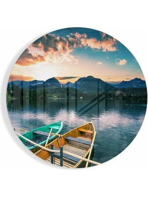 Petmudo AVM Kayık Cam Tablo | Hediyelik, Dekoratif, Ofis, Mutfak