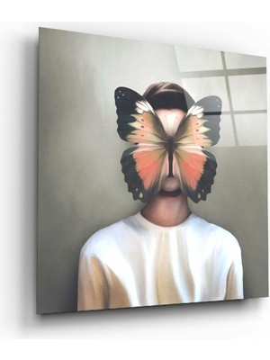 Petmudo AVM Kelebek Düşler Cam Tablo | Hediyelik, Dekoratif, Ofis, Mutfak