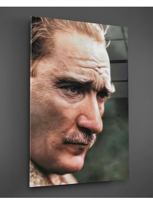 Petmudo AVM Renkli Atatürk Portresi Cam Tablo