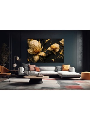 Petmudo AVM Çiçek Dekoratif Temperli Cam Tablo