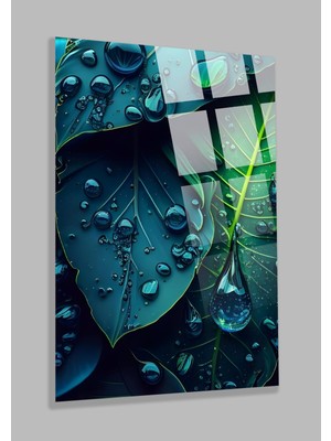 Petmudo AVM Ultra Yüksek Çözünürlüklü Yeşil Yaprak Görseli Ev, Ofis, Hediyesi