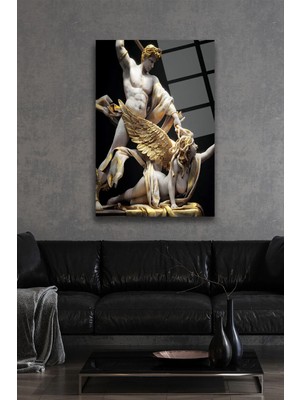 Petmudo AVM Medusa ve Perseus, Mitoloji, Görkemli Harika Tasarım Kırılmaz Cam Tablo Ev Ofis Iş Yeri Hediryesi