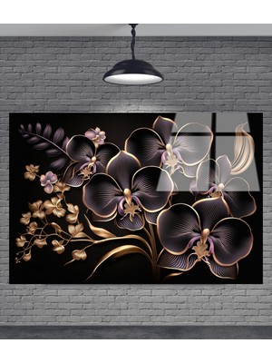 Petmudo AVM Çiçek Dekoratif Temperli Cam Tablo