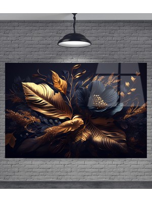 Petmudo AVM Çiçek Dekoratif Temperli Cam Tablo