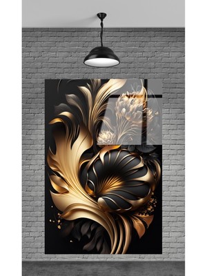 Petmudo AVM Çiçek Dekoratif Temperli Cam Tablo