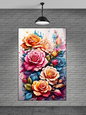 Petmudo AVM Çiçek Cam Tablo Sevilen Seriler