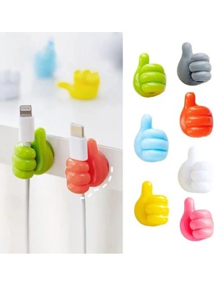 Arthurs El Şeklinde Kauçuk Çok Amaçlı Kablo Tutacak 10 Adet