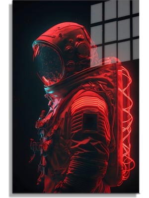 Petmudo AVM Space/uzay Yapay Zeka Özel Tasarım Cam Tablo Ofis, Mutfak Çocuk Odası, Salon 89