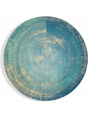 Petmudo AVM Mavi Sıçrama Cam Tablo | Hediyelik, Dekoratif, Ofis, Mutfak