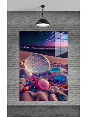 Petmudo AVM Taşlar ve Sahil Cam Tablo Ev Dekorasyon,balkon Dekorasyonu,dekoratif,duvar Tablo,mutfak Tablo