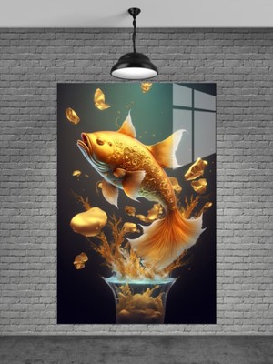 Petmudo AVM Balık Cam Tablo Ev Dekorasyon,balkon Dekorasyonu,dekoratif,duvar Tablo,mutfak Tablo