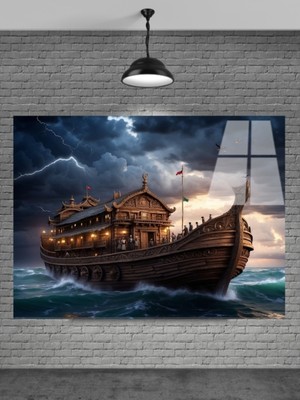 Petmudo AVM 3D Gemi Cam Tablo